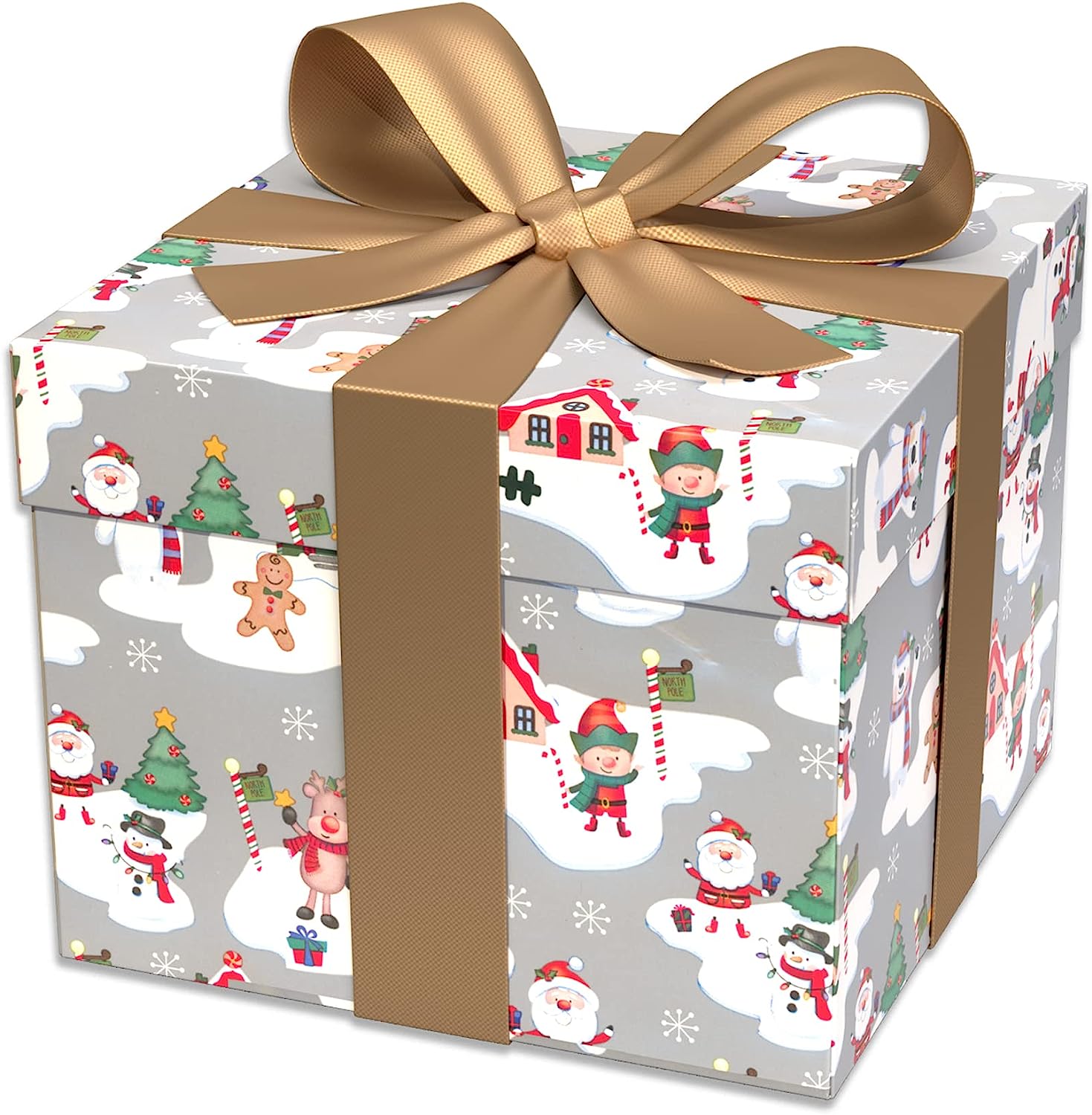 Christmas Theme Wrapping Paper Roll Perfect for Gift Wraps and Festive Decoration - Pack of 4