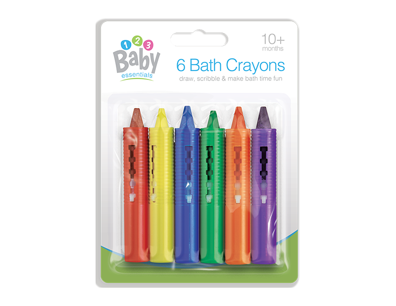 Colouring Bath Crayons for toddlers Pack of 6