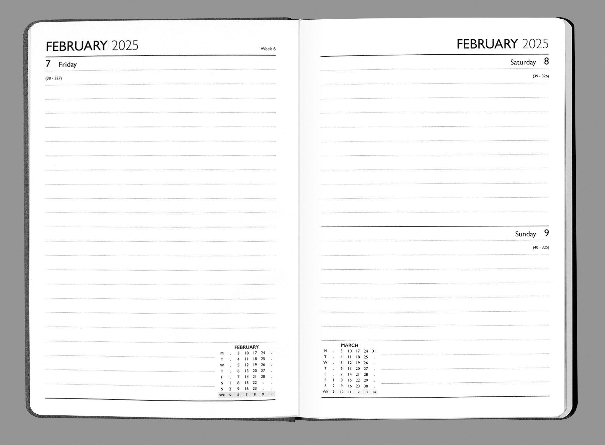 2025 Diary A5 - Day Per Page Daily Journal Planner with Your Company Name | Monthly & Weekly Organiser Diary 2025-2026 | Business Appointment Planner