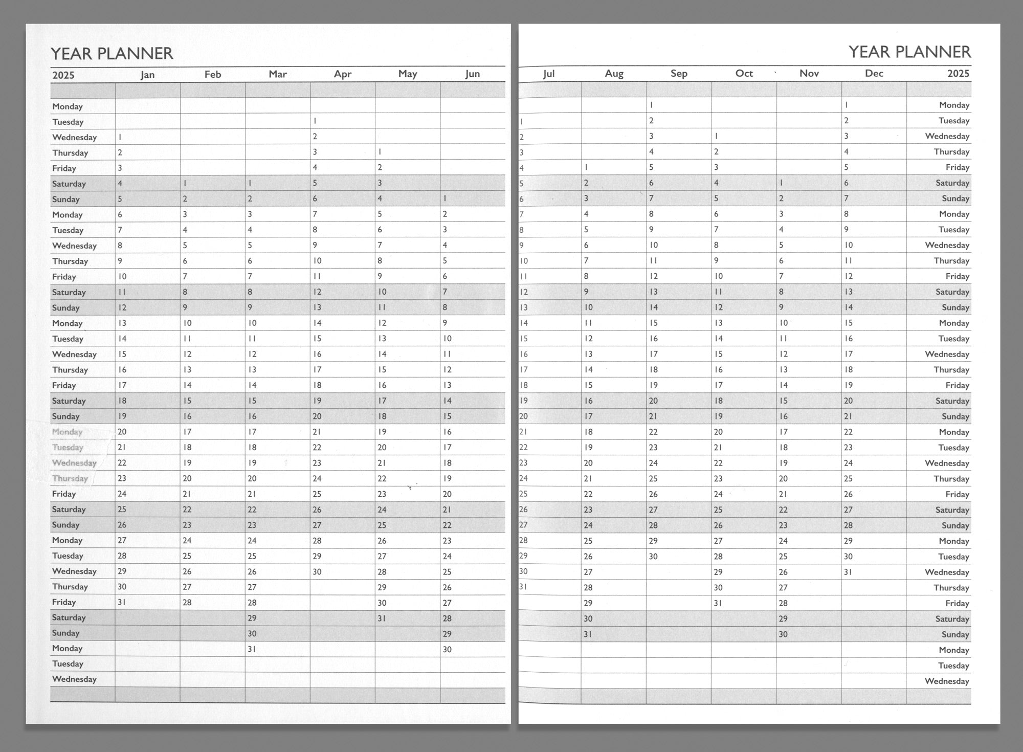 2025 Diary A5 - Day Per Page Daily Journal Planner with Your Company Name | Monthly & Weekly Organiser Diary 2025-2026 | Business Appointment Planner