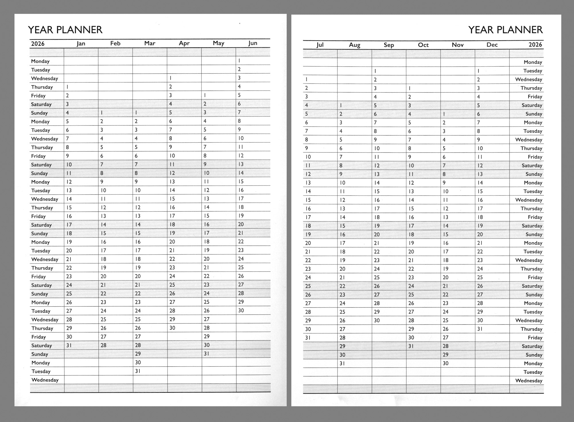 2025 Diary A5 - Day Per Page Daily Journal Planner with Your Company Name | Monthly & Weekly Organiser Diary 2025-2026 | Business Appointment Planner