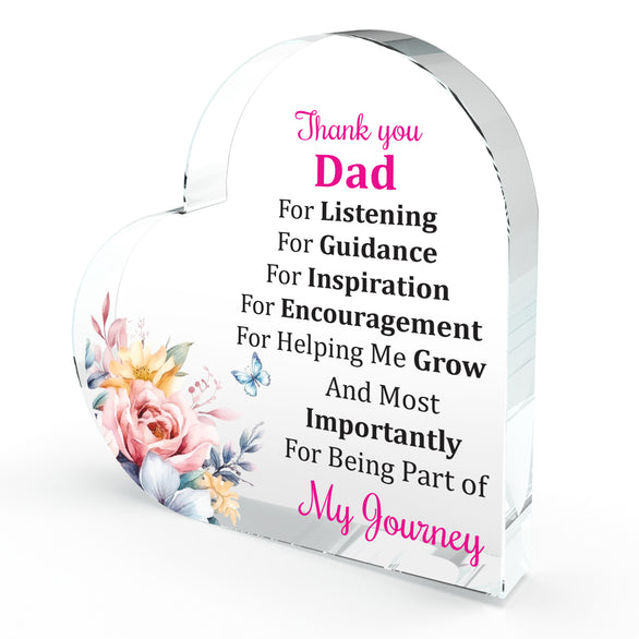 Gifts For Dad Father's Day Presents, Best Dad Birthday Gift Heart Shap