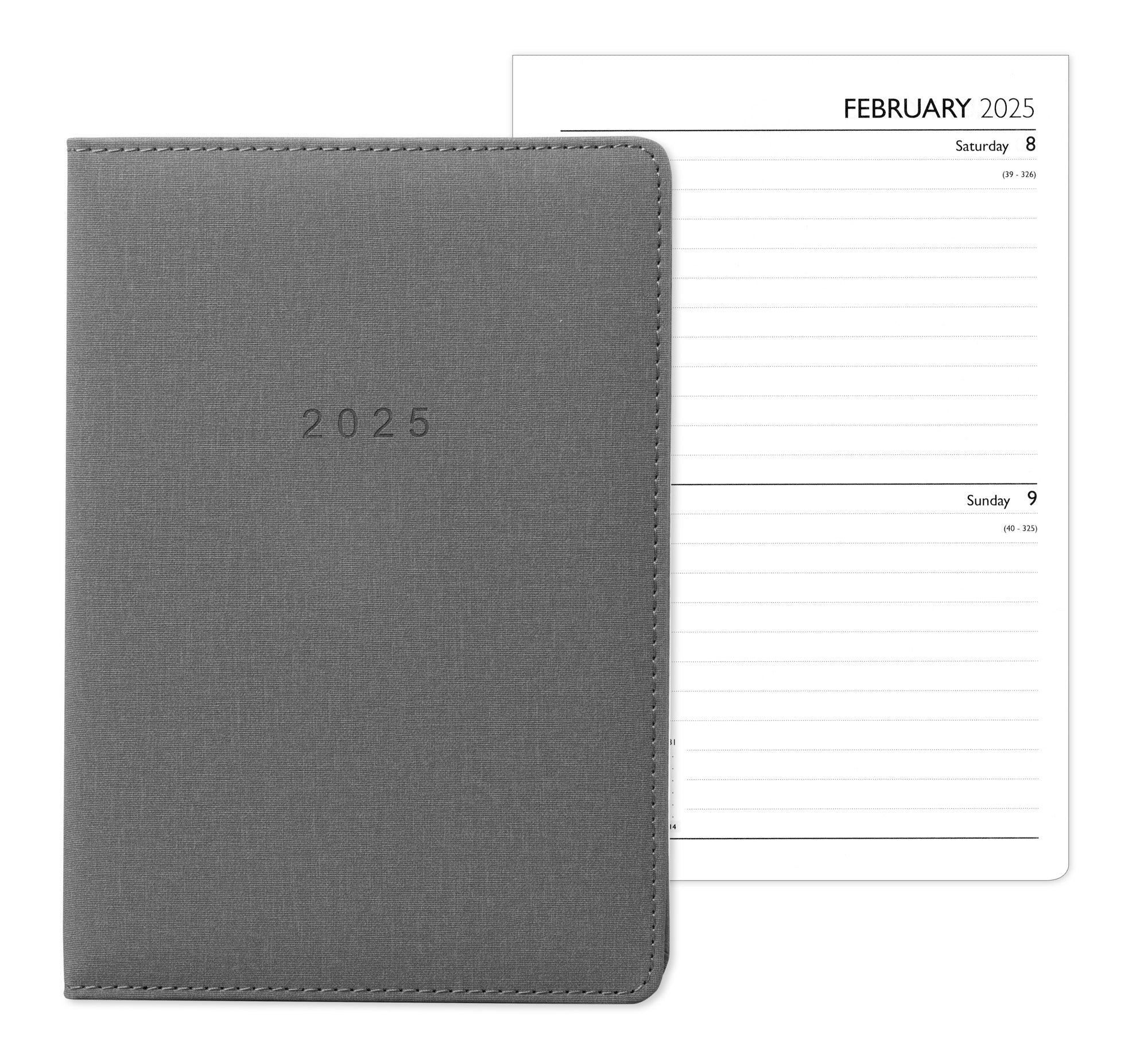 2025 Diary A5 - Day Per Page Daily Journal Planner with Your Company Name | Monthly & Weekly Organiser Diary 2025-2026 | Business Appointment Planner