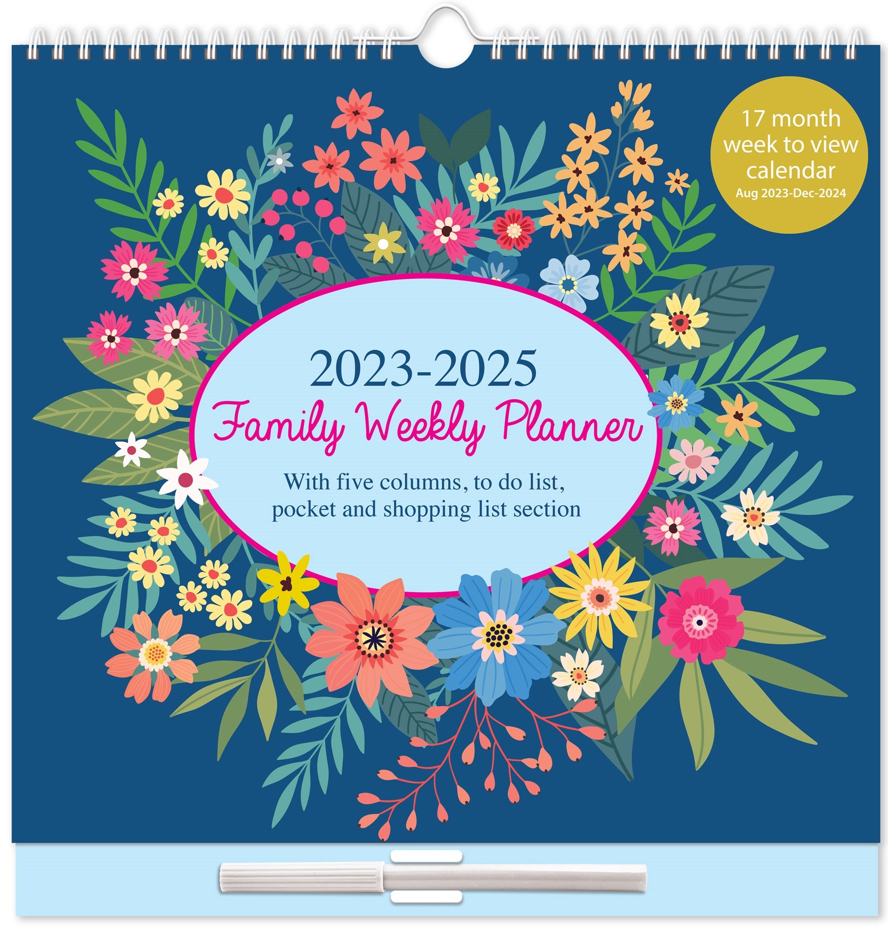 5 Column Family Calendar 2025
