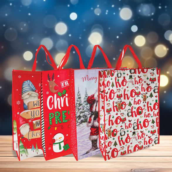 Strong Extra Large Christmas Gift Bags Reusable Shopping Gifts Bag F