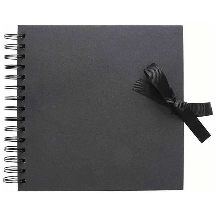 Black Large Square Kraft Scrapbook 40 Pages Album 30cm x 30 cm