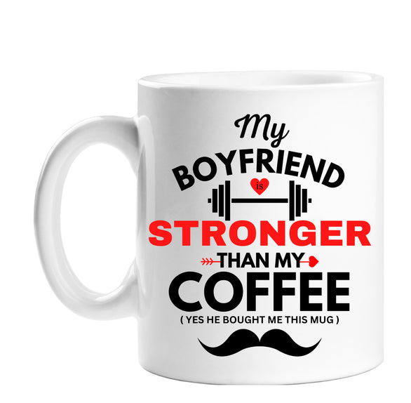 "My Girlfriend Is Hotter Than My Coffee" Mug - Funny Boyfriend Gift Idea
