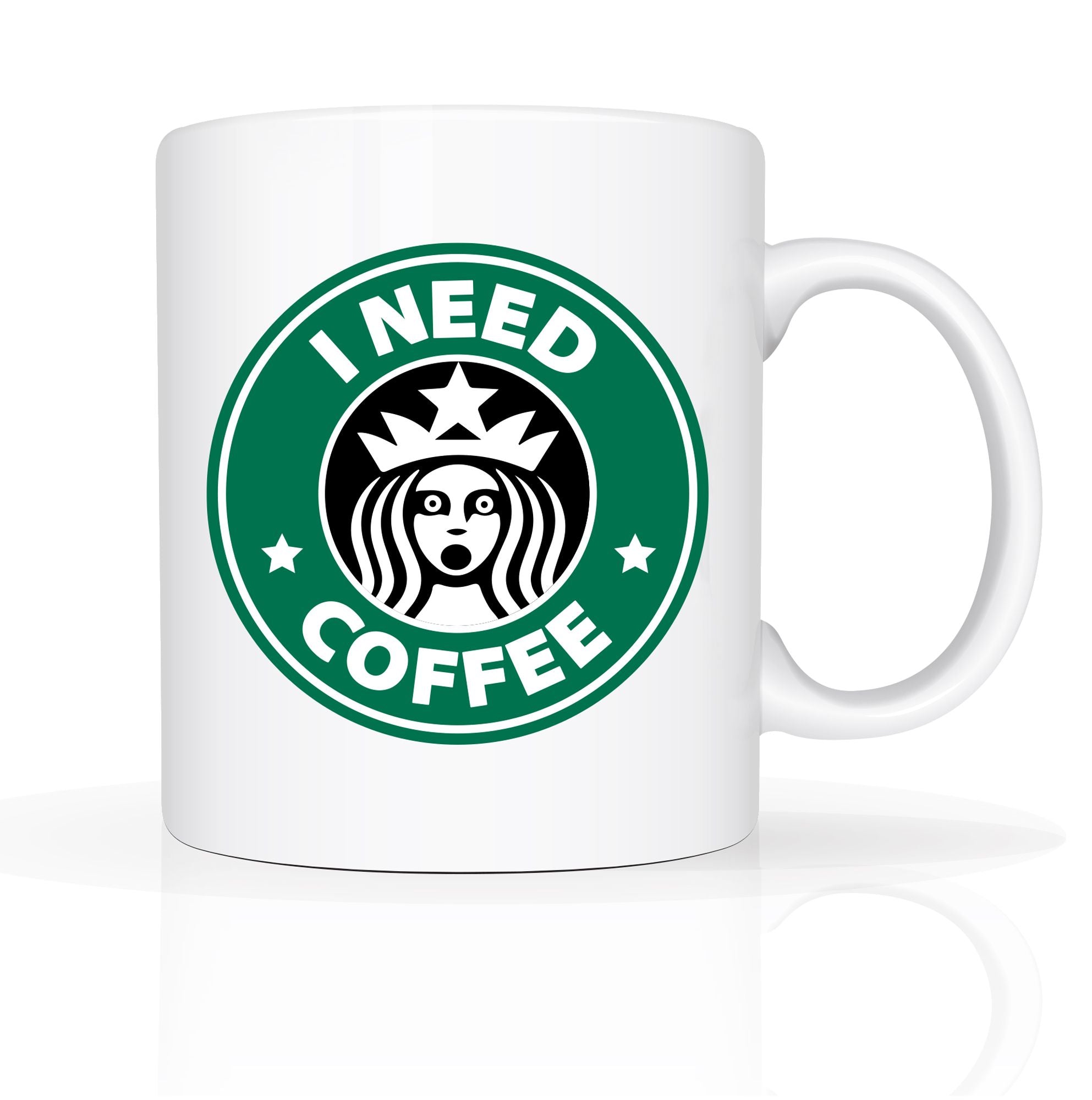 I Need Coffee - Funny Mug  Christmas Gift for Secret Santa Gifts for Work Colleagues