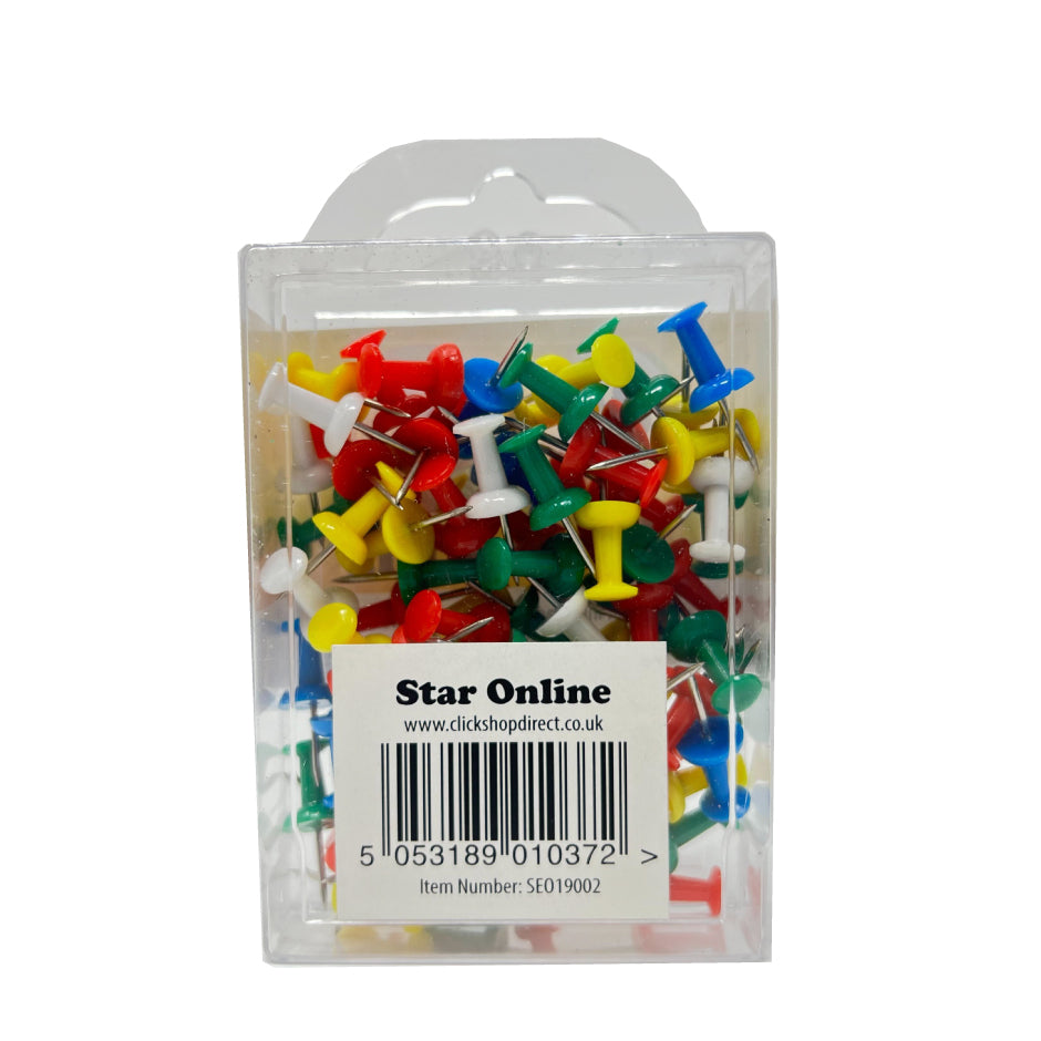 Push Pins Stationery - Pack of 80 - All colours