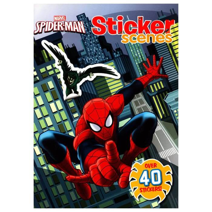 SpiderMan Sticker Scenes With Over 40 Stickers