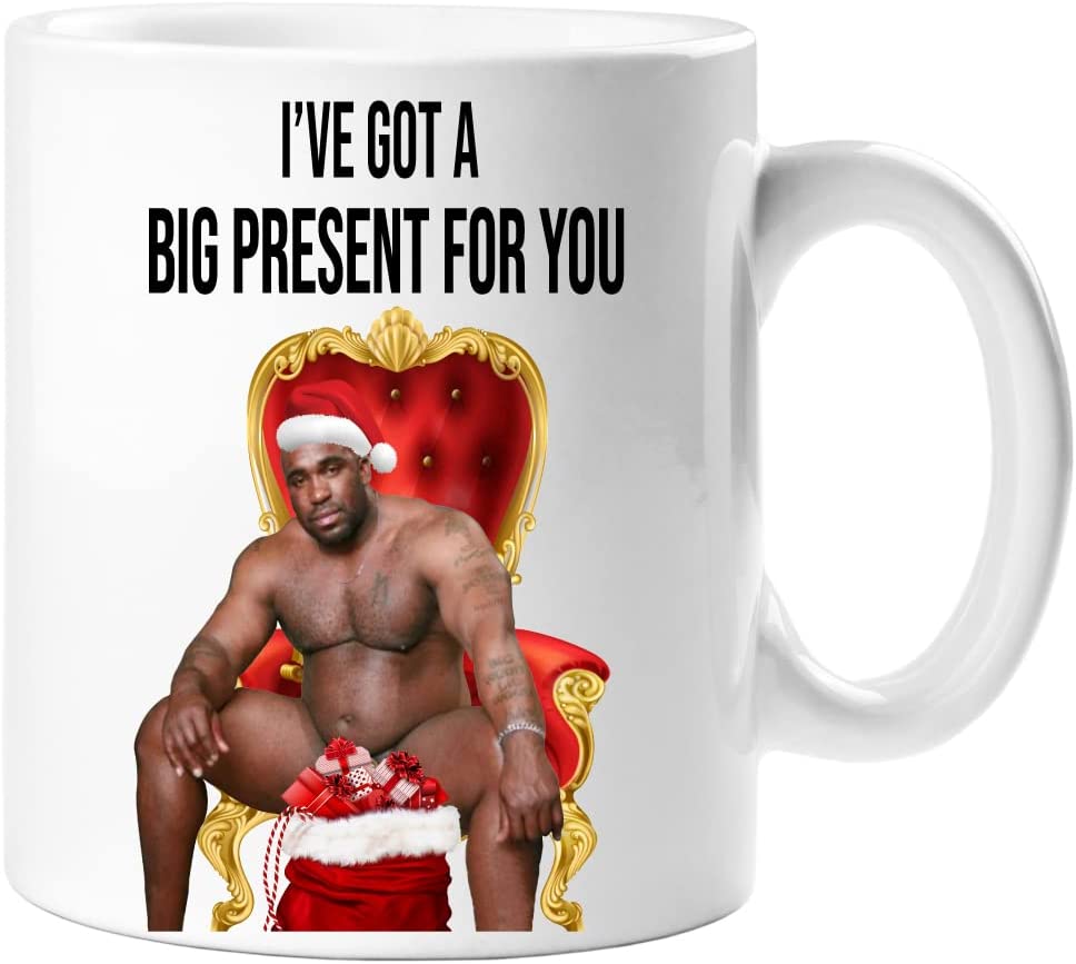 Barry Wood Mug - Meme Funny Mug Novelty Gifts for Men or Women - Message Appears as it Heats I've Got A Big Present for You