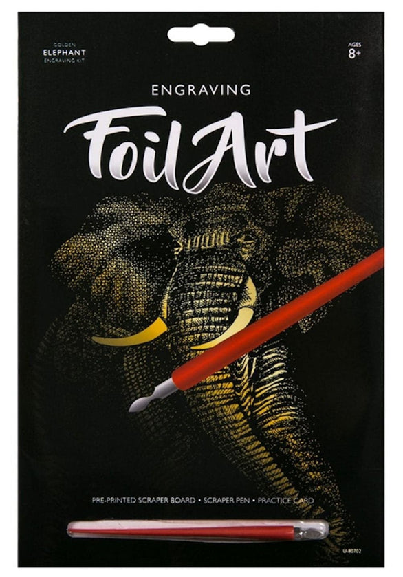 Engraving Foil Art Set Kit­ Designs Scraper Picture Board Pen Kids Scr